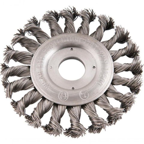 Escova Circular Torcida 4.1/2x1/2 Furo 7/8 Aço Carbono Pol