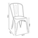 Ver imagem 1 de Kit 4 Cadeiras Tolix - Preta