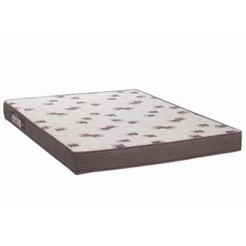 Colchão Viúva Ortobom Light Espuma D28 Branco/bordô 128x188x20