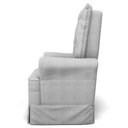 Ver imagem 5 de Kit 02 Poltronas de Amamentação e Descanso com Balanço Laís G05 Linho Cinza Escuro - Mpozenato