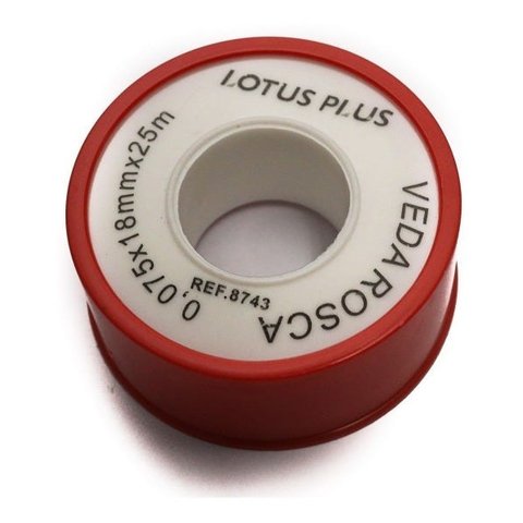 Fita Veda Rosca Teflon 18mm X 25 Metros 10 Peças