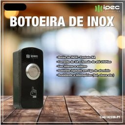 Botoeira de Inox Preto Ipec - 2