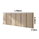 Ver imagem 2 de Cabeceira Modulada Alicia 6 Módulos Casal/Queen 100% MDF Linho Premium