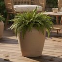 Ver imagem 4 de Kit 2 Vasos Decorativo Egípcio Flor 39cm Tramontina Polietileno Granito Areia Jardim Varanda