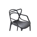 Ver imagem 6 de Kit 4 Cadeiras Allegra Preto Empilhável para Cozinha Sala de Jantar
