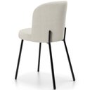 Ver imagem 7 de Kit 4 Cadeiras Sala de Jantar Estofada Gavi L02 Linho Champagne - Lyam Decor
