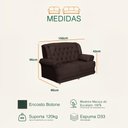 Ver imagem 3 de Sofá 1,50m 2 Lugares Suede Filadélfia