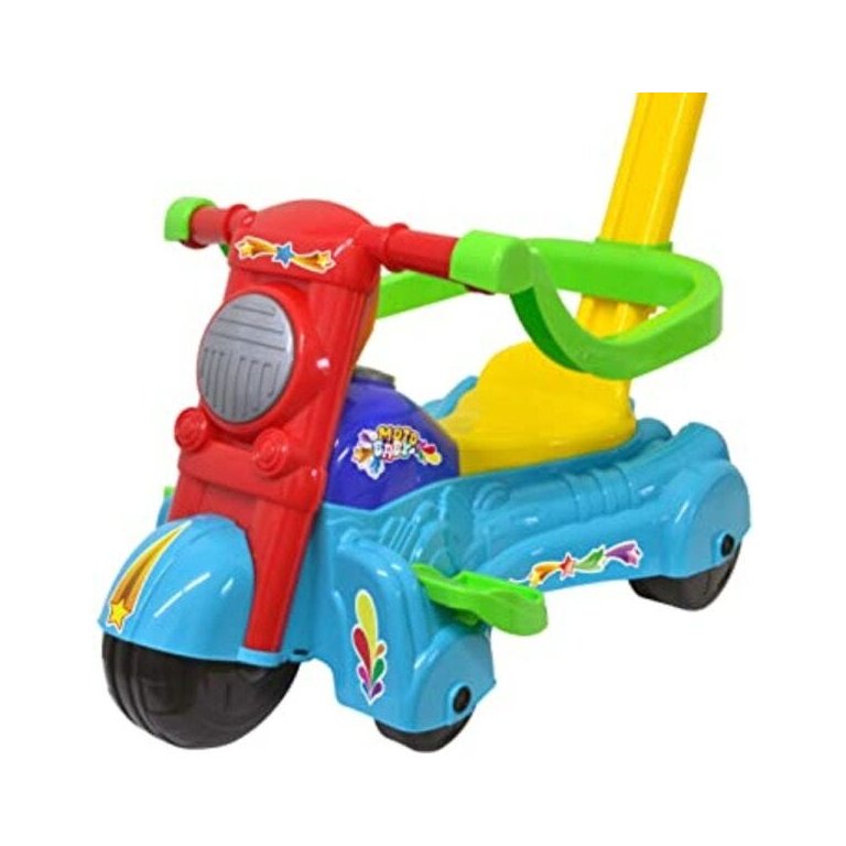 MOTO MOTINHA CARRINHO ANDADOR INFANTIL EMPURRADOR MOTOCA DE PASSEIO BABY RIDER VERDE MENINOS