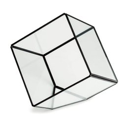 Terrário Preto Em Vidro E Latão M - Mart - 1