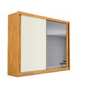 Ver imagem 2 de Guarda Roupa Casal 100% MDF Móveis Europa Creta 2 Portas de Correr Com Espelho