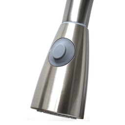 Torneira de Cozinha Gourmet Monocomando com Extensor Ducha Luxo - Aço Escovado - 7