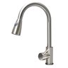 Torneira de Cozinha Gourmet Monocomando com Extensor Ducha Luxo - Aço Escovado - 1