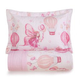 Cobre Leito Infantil Karsten 2 Peças Percal 180 Fios 100% Algodão - Segredo das Fadas - 5