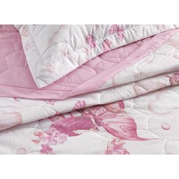 Cobre Leito Infantil Karsten 2 Peças Percal 180 Fios 100% Algodão - Segredo das Fadas - 2