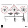 Cabideiro de Parede Suporte Artesanal 3 Ganchos Flor Amarela - 4