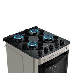 Fogão Esmaltec Jade 4b Inox Autolimpante Bivolt - 3