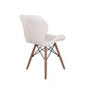 Ver imagem 4 de Conjunto Mesa de Jantar Juliette Preta 80cm com 4 Cadeiras Slim - Branca