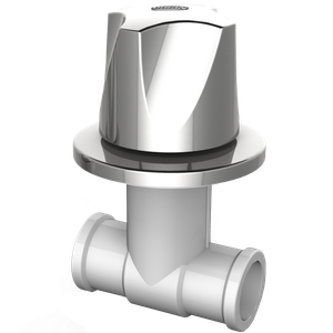 Registro de Pressão Luxo Soldável Bitola 25mm Linha Búzios Cor Cromado Durín