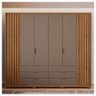 Guarda Roupa Casal Maximus 6 Portas 6 Gavetas Marrom Caemmun - 7