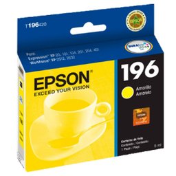 Cartucho de Tinta Epson T196420 T196 Amarelo | Xp101 Xp201 Xp214 Xp401 Xp411 Wf-2532 | Compatível 4m - 1