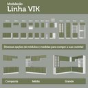 Ver imagem 6 de Balcão Vik 1 Porta MDP 60cm Branco e Verde Madesa