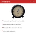 Ver mais imagens de Relógio Decorativo de MDF Preto 11x11x3cm Parede Mesa Decoração Sala Cozinha
