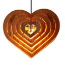 Ver imagem 1 de Luminária Teto tipo Pendente CORAÇÃO MDF - Completa