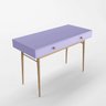 Escrivaninha em Madeira 2 Gavetas 120cm Le Vic Habitatto Home Decor Lilás - 3