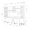 Cozinha Completa Predilleta Clara Modulada 6 Peças 295cm 15 Portas 3 Gavetas com Tampo Branco - 4