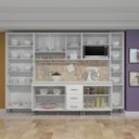 Ver imagem 3 de Cozinha Completa Predilleta Clara Modulada 6 Peças 295cm 15 Portas 3 Gavetas com Tampo Branco