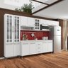 Cozinha Completa Predilleta Clara Modulada 6 Peças 330cm 15 Portas 3 Gavetas com Tampo Branco - 1