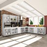 Cozinha Completa Predilleta Clara Modulada 7 Peças 600cm 16 Portas 6 Gavetas com Tampo Branco - 3