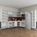 Ver imagem 3 de Cozinha Completa Predilleta Clara Modulada 9 Peças 515cm 20 Portas 3 Gavetas com Tampo Branco