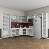 Cozinha Completa Predilleta Clara Modulada 9 Peças 515cm 20 Portas 3 Gavetas com Tampo Branco - 3