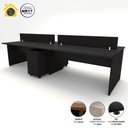 Ver mais imagens de Plataforma 3,00m C/ 2 Gav. e 2 Divisórias 4 Pessoas Preto F5 Cor:preto