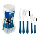 Ver imagem 2 de Faqueiro Talheres Leme Inox 40 Peças Tramontina Azul
