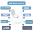 Ver imagem 4 de Tampa Vaso Sanitário Poliester Acrilico Fast Branco para Bacia Deca