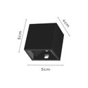 Ver imagem 2 de Arandela Nordecor Leni Mini 2w Led Bivolt Preto 3000k Luz Amarela 2658