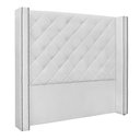 Ver imagem 1 de Cabeceira Decorativa King Size 2,19M Loewe PU Branco - Gran Belo