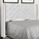 Ver imagem 5 de Cabeceira Decorativa King Size 2,19M Loewe PU Branco - Gran Belo