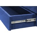 Ver imagem 3 de Recamier Puff Baú Sapateira com Gaveta 1,58 Cm para Cama Box Queen Size - Azul Royal