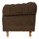 Ver imagem 3 de Conjunto c/ 2 Poltronas Chesterfield Duque Marrom Luxo - Suede / decoração, recepção, barbearia, sal