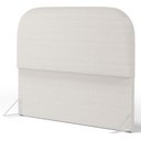 Ver mais imagens de Cabeceira Cama Box King 195cm Orgânica Lanna W01 Bouclê Cru - Lyam Decor
