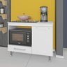 Balcão para Cooktop e Forno Predilleta Livia de 105cm 1 Porta e 1 Gaveta Branco - 1