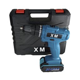 Kit Completo Maleta Parafusadeira Furadeira de Impacto Recarregável Bateria 21v Max Lithium com - 2