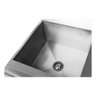 Mesa Pia Aço Inox Industrial com Uma Cuba 50x40x25cm - 70x70x90cm - Brascool - 3
