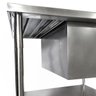 Mesa Pia Aço Inox Industrial com Uma Cuba 50x40x25cm - 70x70x90cm - Brascool - 5