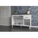 Ver imagem 3 de Balcão de Cozinha Predilleta Adrieli para Pia de 120cm 3 Portas e 1 Gaveta Branco