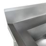 Mesa Pia Aço Inox Industrial com Paneleiro e Uma Cuba 50x40x25cm - 70x60x80cm - Brascool - 4