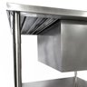 Mesa Pia Aço Inox Industrial com Uma Cuba 50x40x25cm - 70x60x80cm - Brascool - 3